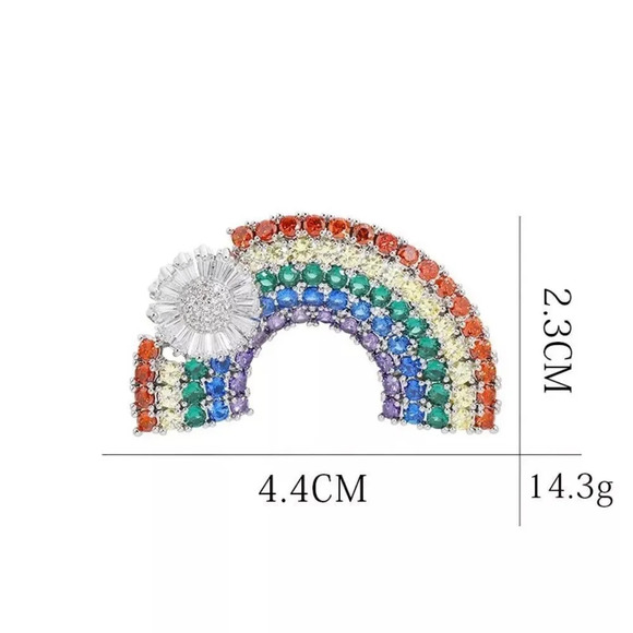 VQ Rainbow Brooch - Picture 5 of 8